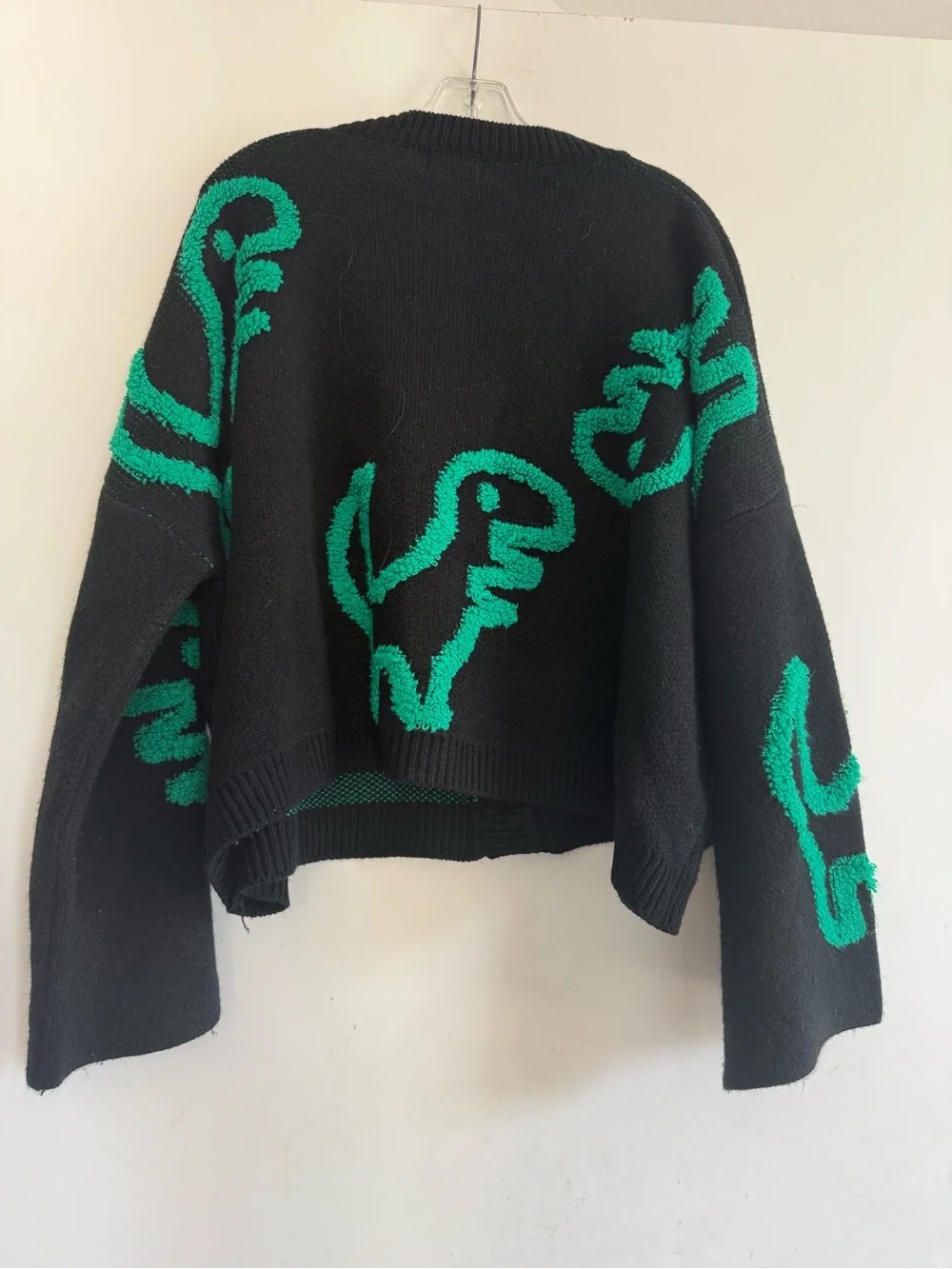 Dressed In Lala Rawr T Rex Jacquard Oversized Cardigan Size L/xl
